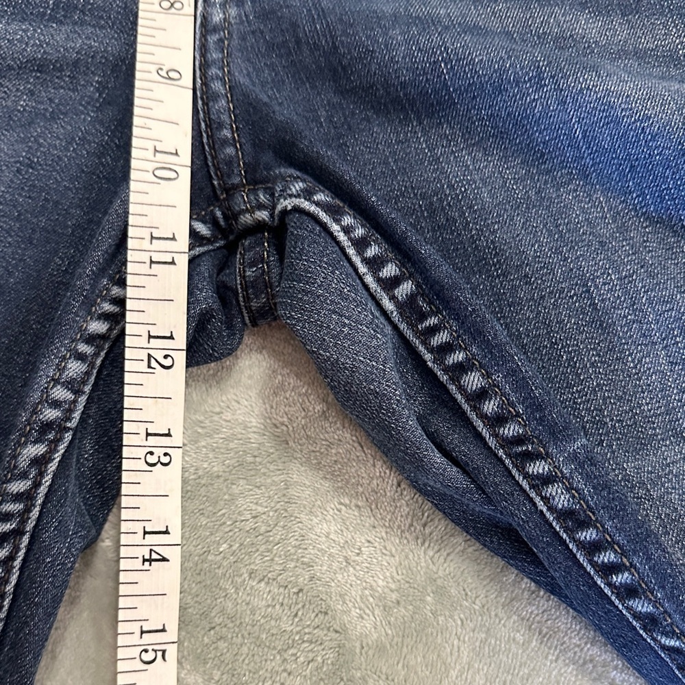 Vintage y2k Lee Women's Straight Leg Jeans bootcut - Dark Blue size 10 - Picture 6 of 11